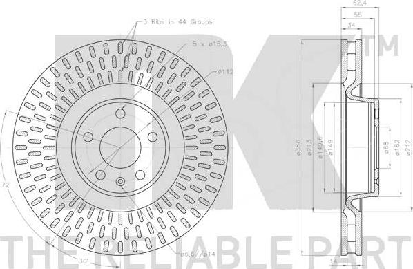 NK 3147170 - Kočioni disk www.molydon.hr