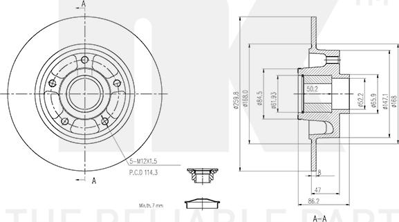 NK 3139103 - Kočioni disk www.molydon.hr