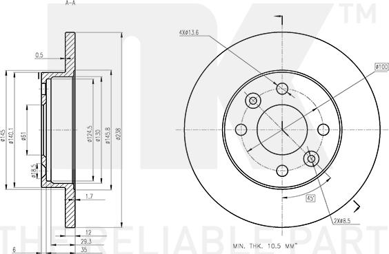 NK 313938 - Kočioni disk www.molydon.hr