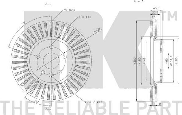 NK 313684 - Kočioni disk www.molydon.hr