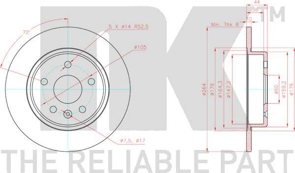 NK 313681 - Kočioni disk www.molydon.hr