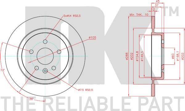 NK 313682 - Kočioni disk www.molydon.hr