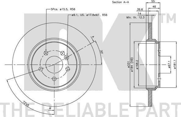 NK 313357 - Kočioni disk www.molydon.hr