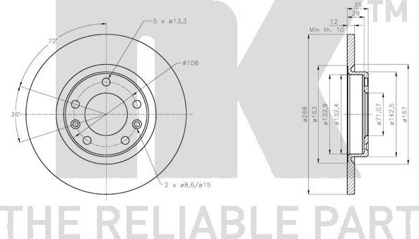 NK 313749 - Kočioni disk www.molydon.hr