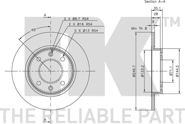 NK 313722 - Kočioni disk www.molydon.hr