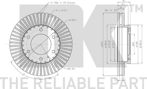 NK 3125104 - Kočioni disk www.molydon.hr