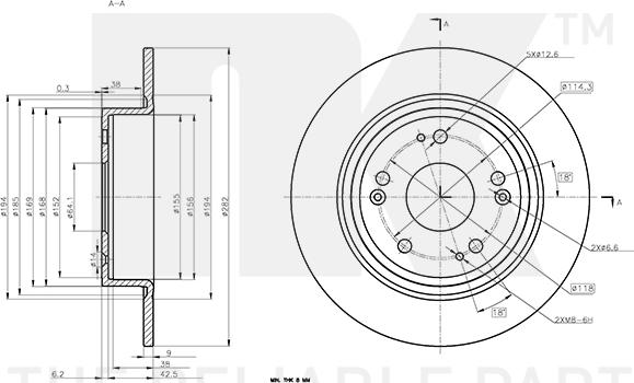 NK 312681 - Kočioni disk www.molydon.hr