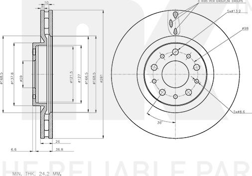 NK 312371 - Kočioni disk www.molydon.hr