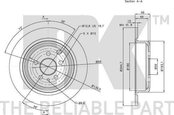 NK 209943 - Kočioni disk www.molydon.hr