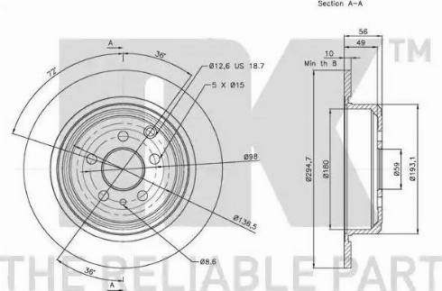 NK 319943 - Kočioni disk www.molydon.hr