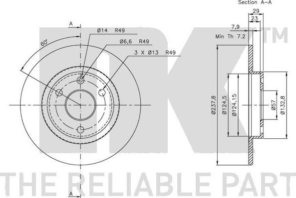 NK 209917 - Kočioni disk www.molydon.hr