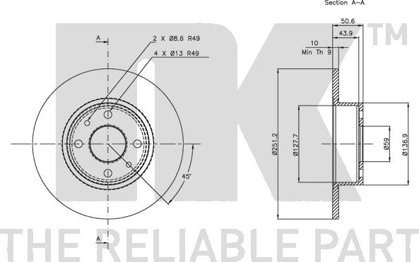 NK 209928 - Kočioni disk www.molydon.hr