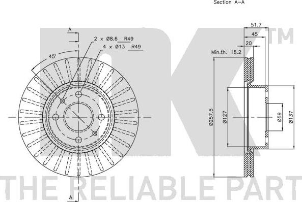 NK 209927 - Kočioni disk www.molydon.hr