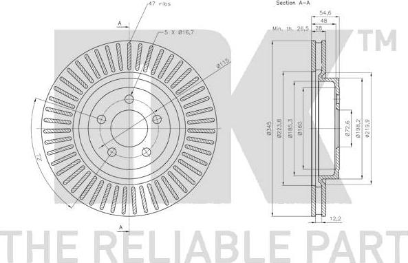 NK 319319 - Kočioni disk www.molydon.hr