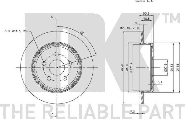 NK 319310 - Kočioni disk www.molydon.hr