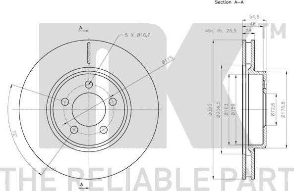 NK 209320 - Kočioni disk www.molydon.hr