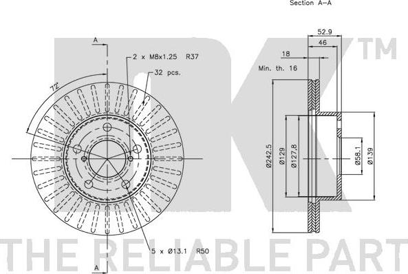 NK 204409 - Kočioni disk www.molydon.hr