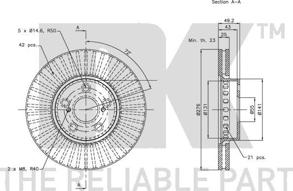 NK 204595 - Kočioni disk www.molydon.hr