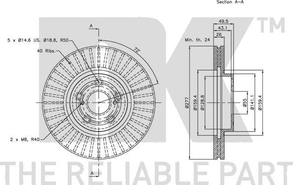 NK 314590 - Kočioni disk www.molydon.hr