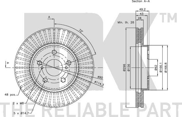 NK 204592 - Kočioni disk www.molydon.hr