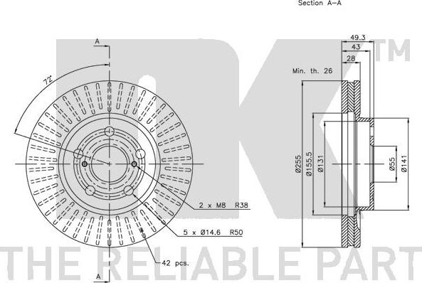 NK 204540 - Kočioni disk www.molydon.hr