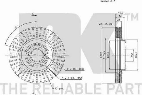 NK 314540 - Kočioni disk www.molydon.hr