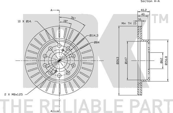 NK 204556 - Kočioni disk www.molydon.hr