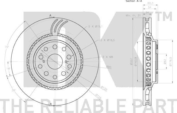 NK 2045147 - Kočioni disk www.molydon.hr