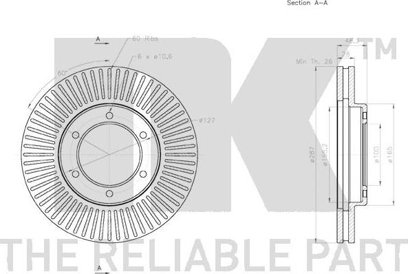 NK 2045155 - Kočioni disk www.molydon.hr