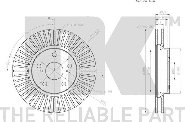 NK 2045167 - Kočioni disk www.molydon.hr