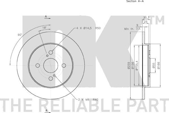 NK 2045109 - Kočioni disk www.molydon.hr