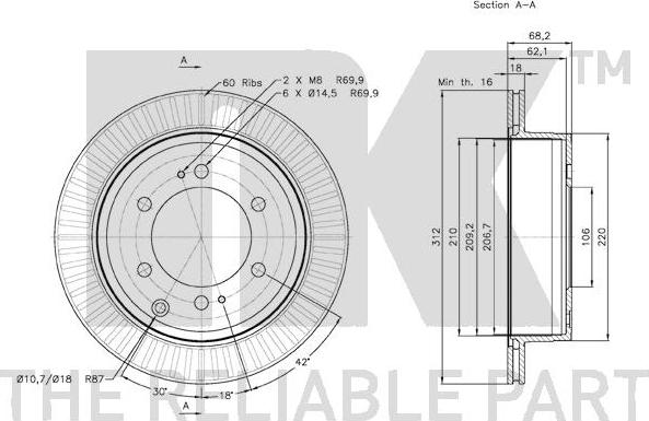 NK 2045101 - Kočioni disk www.molydon.hr