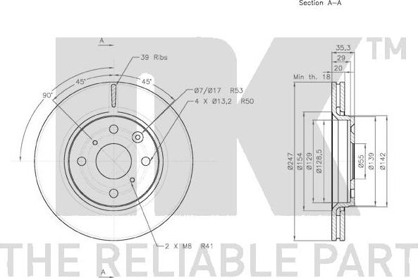 NK 2045102 - Kočioni disk www.molydon.hr