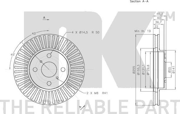 NK 2045107 - Kočioni disk www.molydon.hr