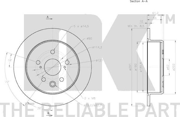 NK 2045135 - Kočioni disk www.molydon.hr