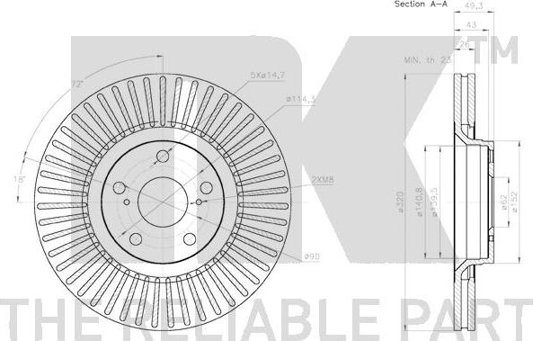 NK 2045129 - Kočioni disk www.molydon.hr