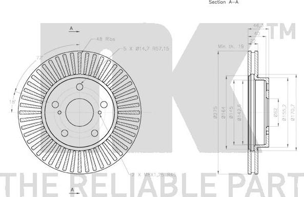 NK 2045121 - Kočioni disk www.molydon.hr