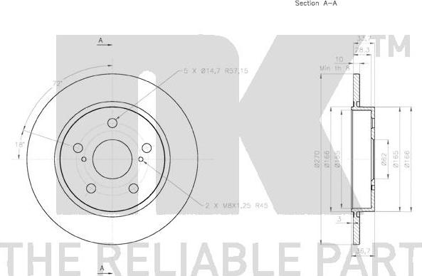 NK 2045123 - Kočioni disk www.molydon.hr