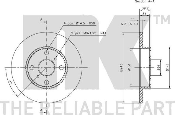 NK 204512 - Kočioni disk www.molydon.hr