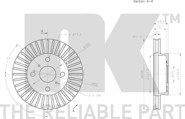 NK 2045174 - Kočioni disk www.molydon.hr