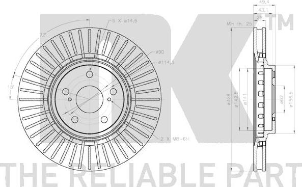 NK 2045176 - Kočioni disk www.molydon.hr