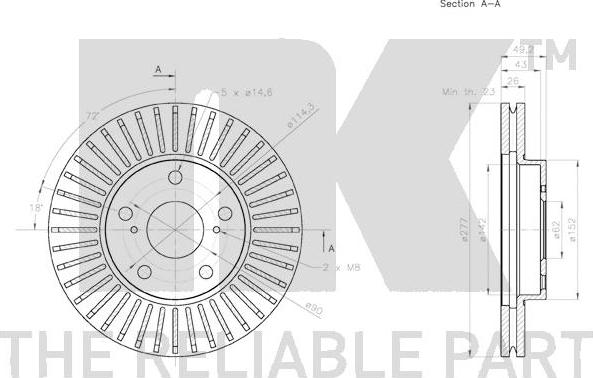 NK 2045170 - Kočioni disk www.molydon.hr