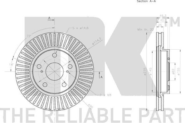 NK 2045173 - Kočioni disk www.molydon.hr