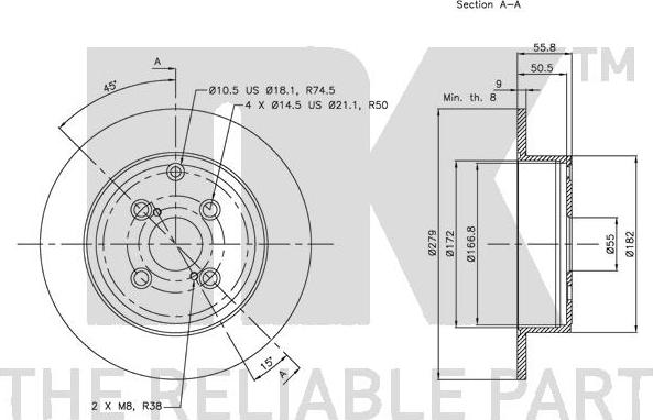 NK 204585 - Kočioni disk www.molydon.hr