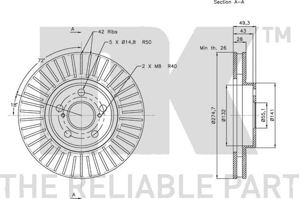 NK 314586 - Kočioni disk www.molydon.hr