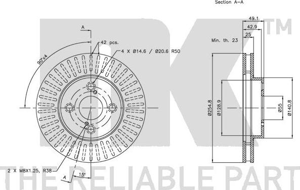 NK 314582 - Kočioni disk www.molydon.hr