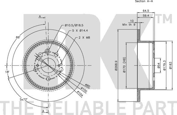 NK 204533 - Kočioni disk www.molydon.hr