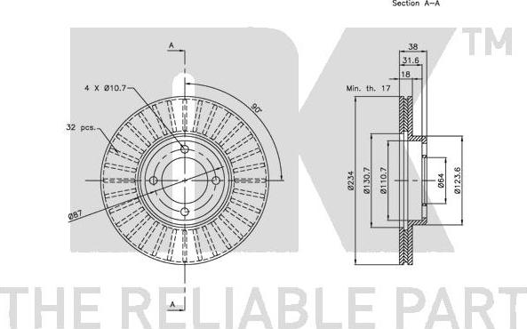 NK 204528 - Kočioni disk www.molydon.hr