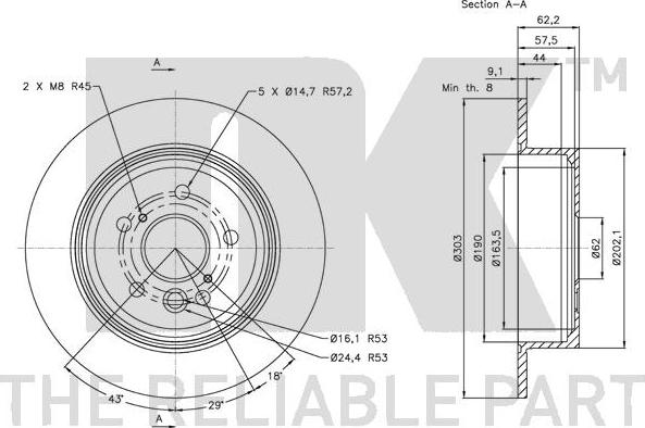 NK 204574 - Kočioni disk www.molydon.hr