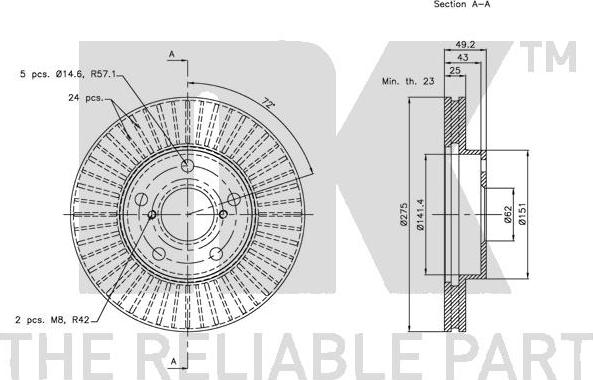 NK 204578 - Kočioni disk www.molydon.hr